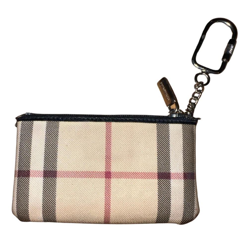 Authentic Burberry Card Wallet with Key Ring